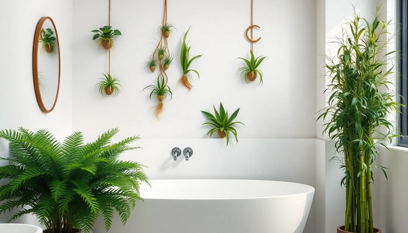 15 Stunning Bathroom Ideas with Plants That Transform Any Space Into a Spa 4 15 Stunning Bathroom Ideas with Plants That Transform Any Space Into a Spa 3