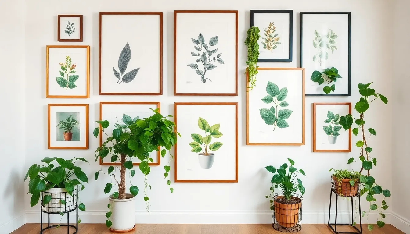 How to Create a Stunning Gallery Wall with Plants: Design Ideas & Tips 4 How to Create a Stunning Gallery Wall with Plants: Design Ideas & Tips 3