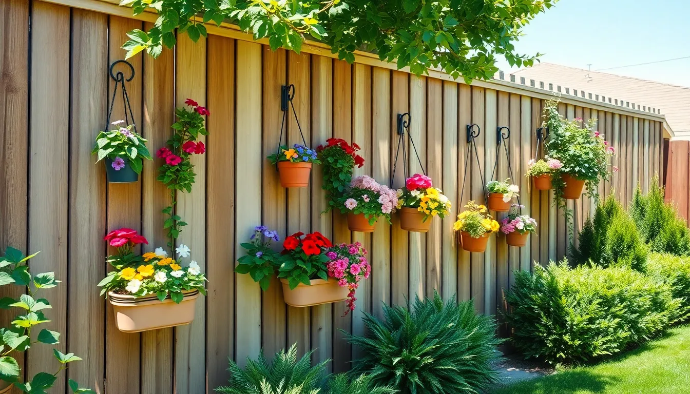 How to Hang Plants on Fence: Transform Your Boring Fence Into a Living Wall 4 How to Hang Plants on Fence: Transform Your Boring Fence Into a Living Wall 3