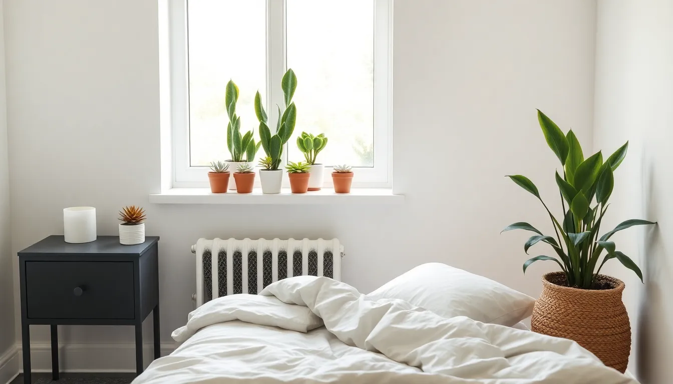 7 Simple Ways to Create a Minimalist Bedroom with Plants That Purify Air 4 7 Simple Ways to Create a Minimalist Bedroom with Plants That Purify Air 3