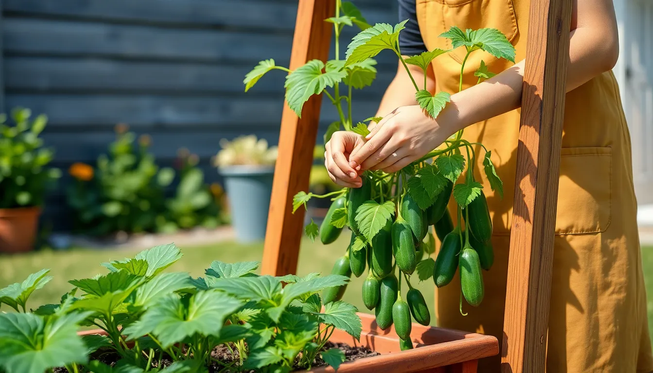 How to Grow Cucumber Plants in Pots: Complete Container Gardening Guide 6 How to Grow Cucumber Plants in Pots: Complete Container Gardening Guide 5