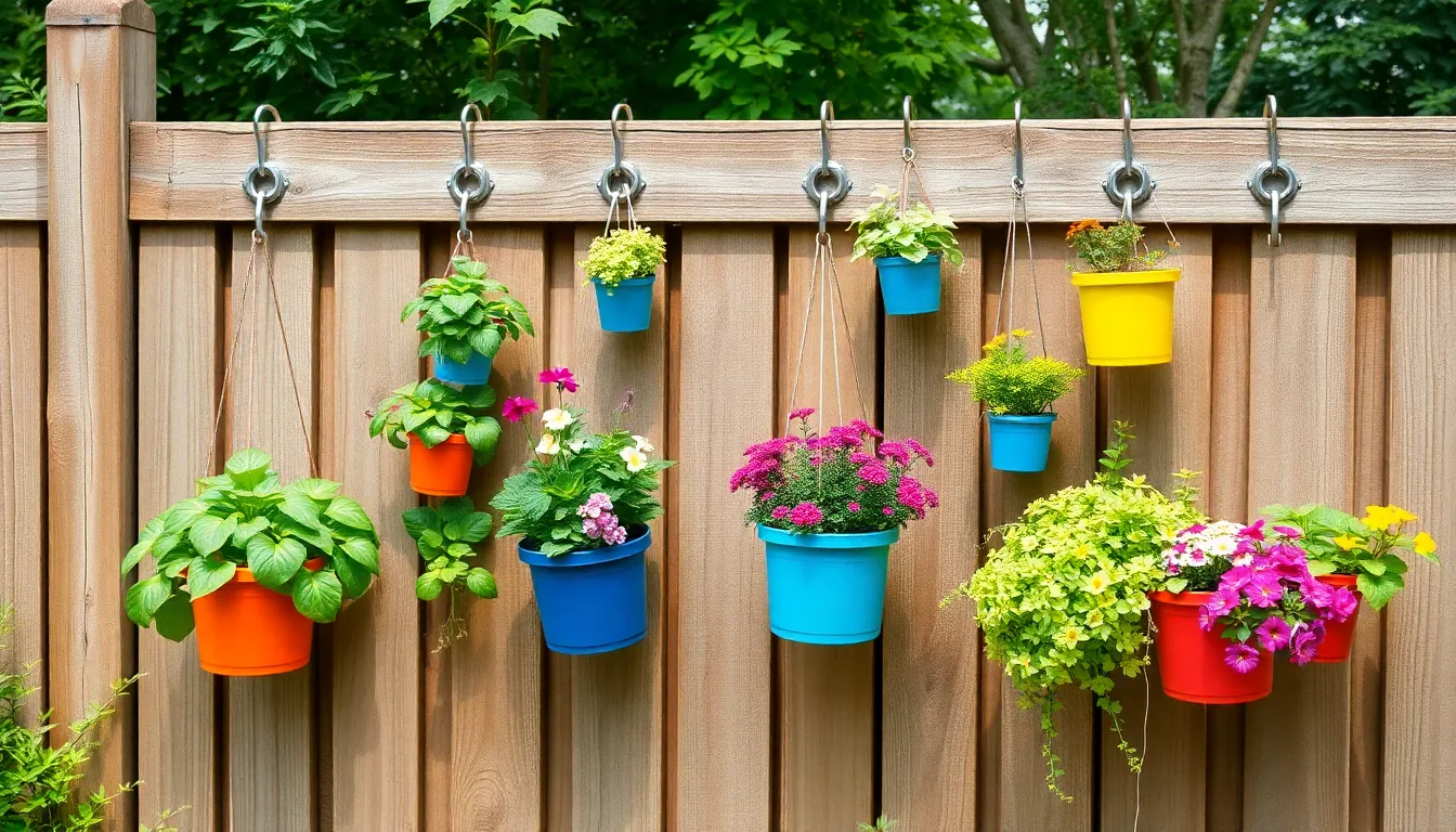 How to Hang Plants on Fence: Transform Your Boring Fence Into a Living Wall 6 How to Hang Plants on Fence: Transform Your Boring Fence Into a Living Wall 5