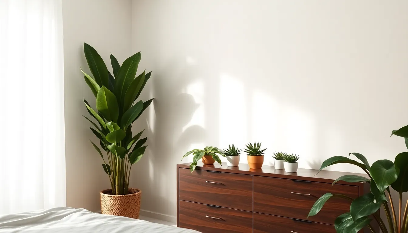 7 Simple Ways to Create a Minimalist Bedroom with Plants That Purify Air 6 7 Simple Ways to Create a Minimalist Bedroom with Plants That Purify Air 5