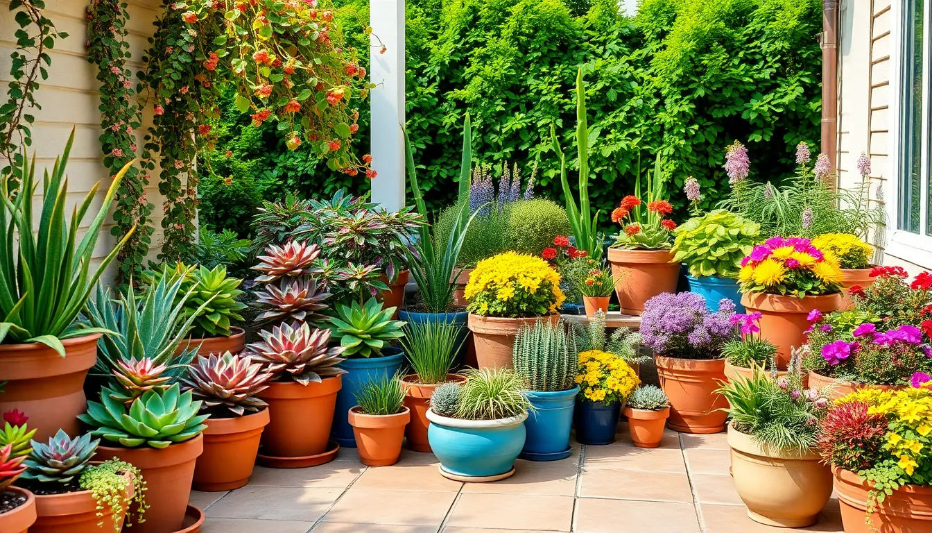 25+ Stunning Outdoor Pot Plant Ideas to Transform Your Patio & Garden Space 6 25+ Stunning Outdoor Pot Plant Ideas to Transform Your Patio & Garden Space 5
