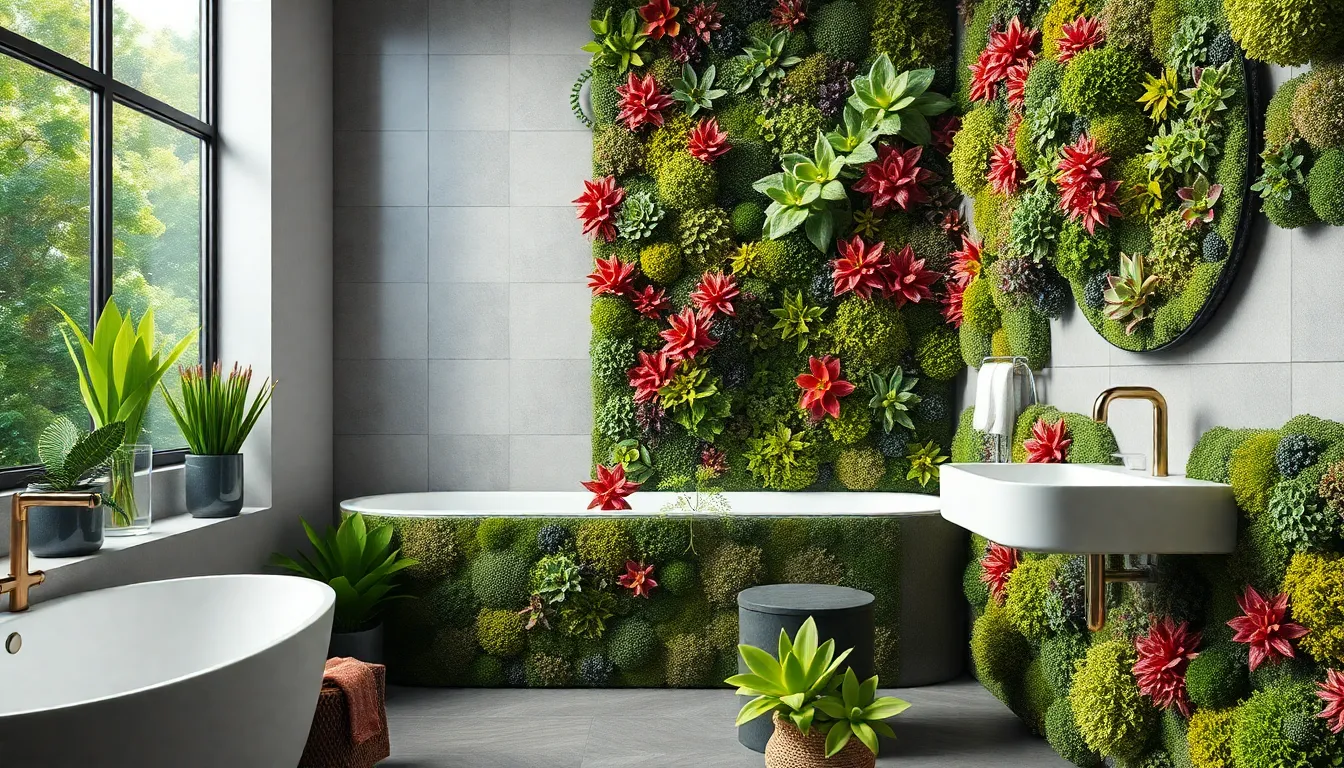 15 Stunning Bathroom Ideas with Plants That Transform Any Space Into a Spa 8 15 Stunning Bathroom Ideas with Plants That Transform Any Space Into a Spa 7