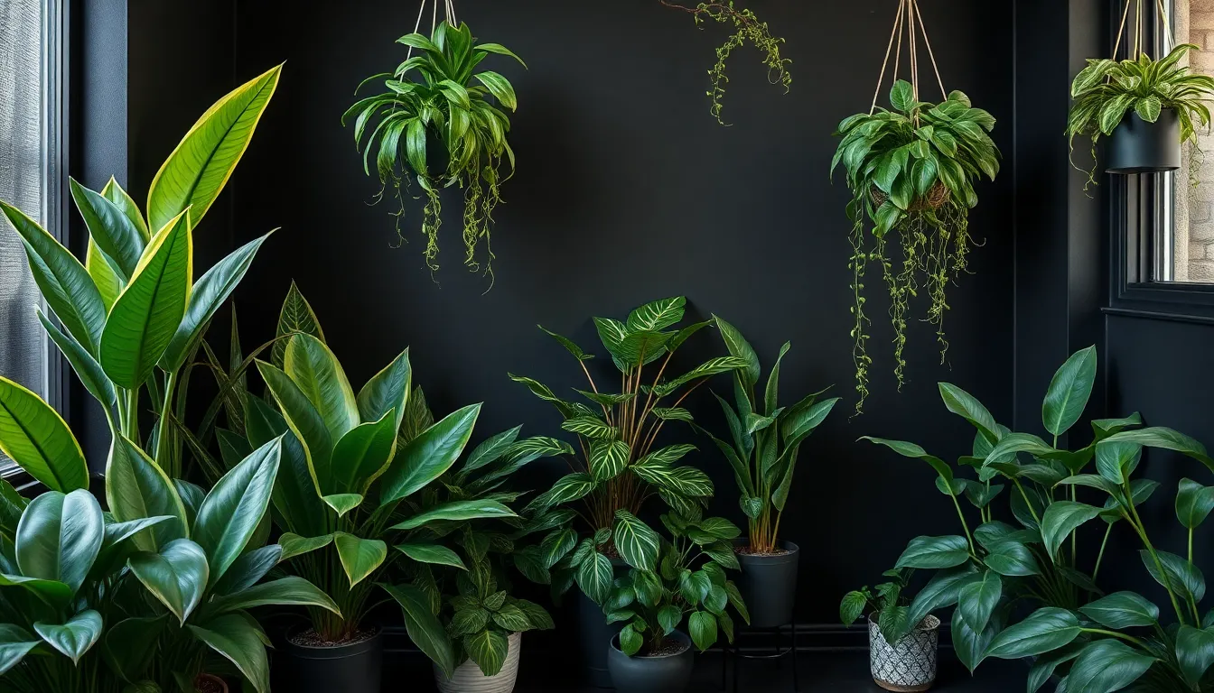 Black Room with Plants: 7 Stunning Design Ideas That Transform Your Space 7