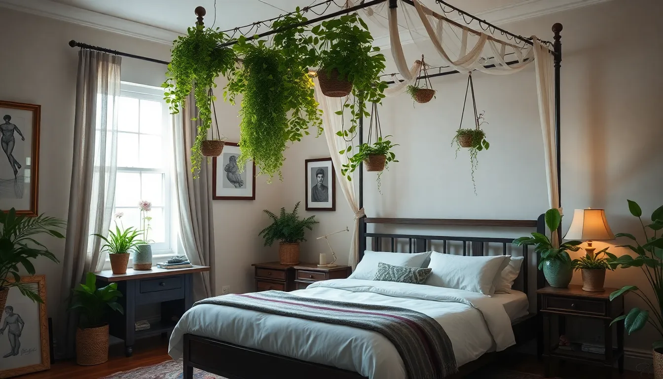 Canopy Bed with Plants: Transform Your Bedroom Into a Botanical Paradise 8 Canopy Bed with Plants: Transform Your Bedroom Into a Botanical Paradise 7