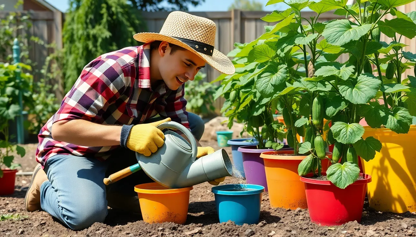 How to Grow Cucumber Plants in Pots: Complete Container Gardening Guide 8 How to Grow Cucumber Plants in Pots: Complete Container Gardening Guide 7
