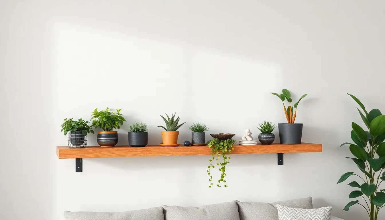 15 Floating Shelf with Plants Ideas That'll Transform Your Small Space Into a Green Oasis 7