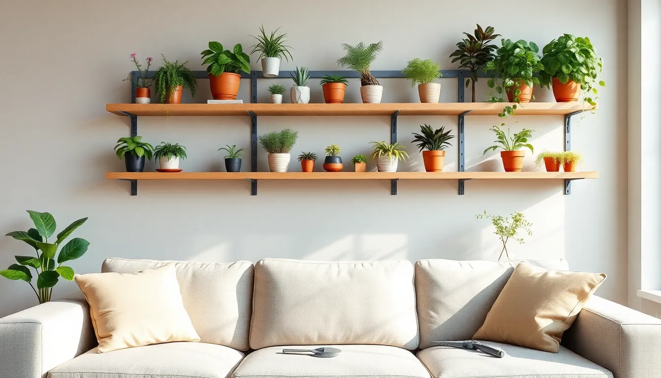17 Floating Shelves with Plants Ideas That Transform Any Room Into a Green Paradise 7
