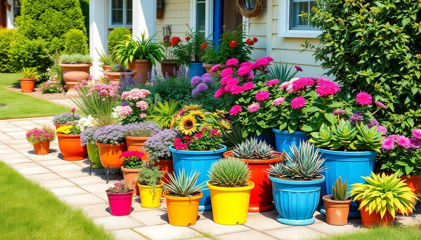 Front Yard Potted Plants: Transform Your Home's Curb Appeal on Any Budget 8 Front Yard Potted Plants: Transform Your Home's Curb Appeal on Any Budget 7