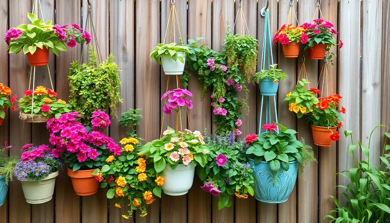 How to Hang Plants on Fence: Transform Your Boring Fence Into a Living Wall 8 How to Hang Plants on Fence: Transform Your Boring Fence Into a Living Wall 7