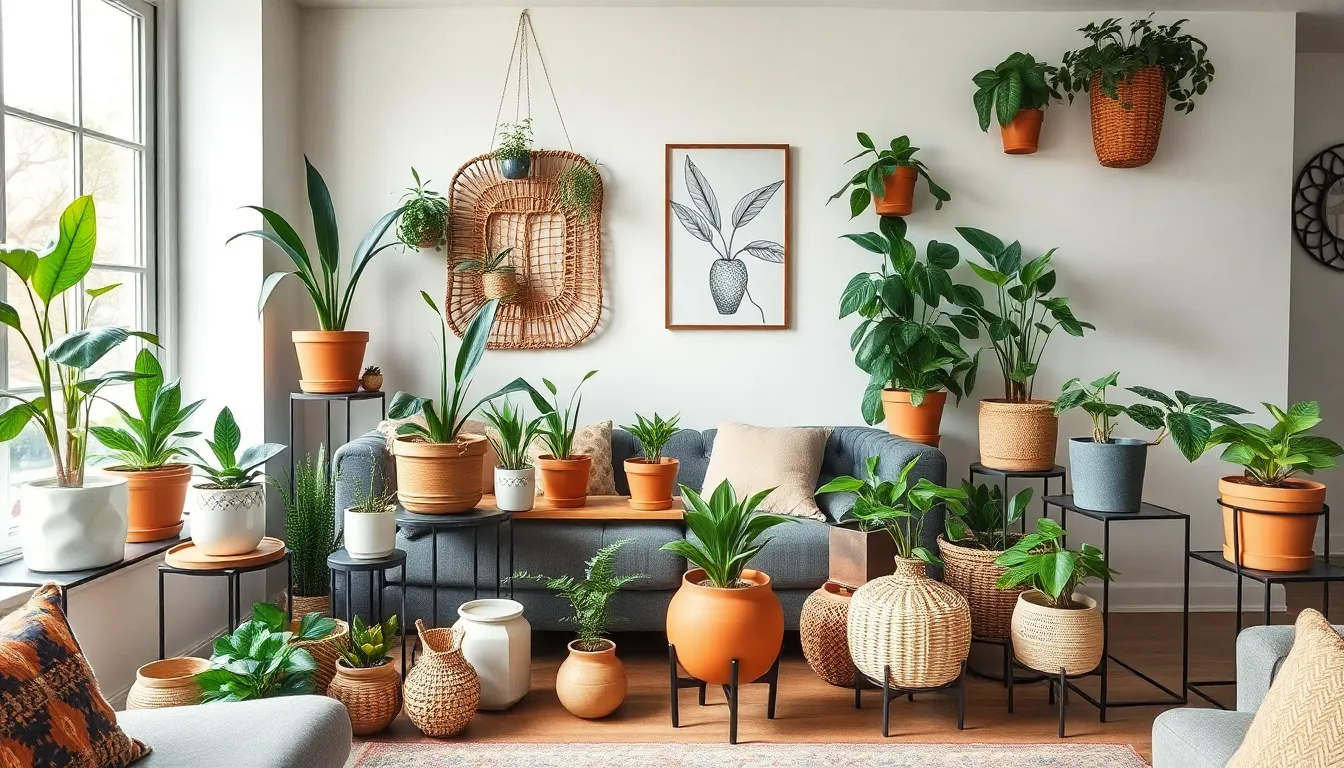 25 Stunning Living Room With Plants Ideas to Transform Your Space 7