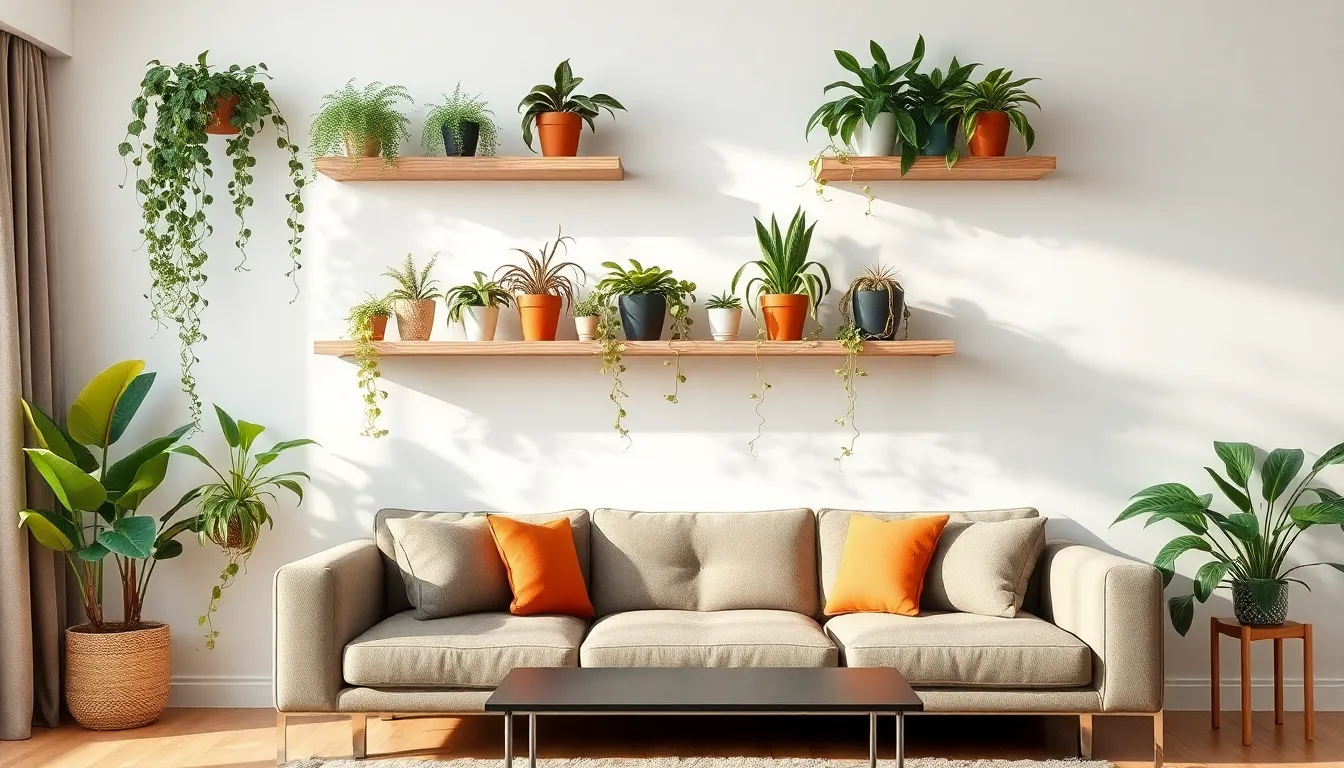 17 Floating Shelves with Plants Ideas That Transform Any Room Into a Green Paradise 9