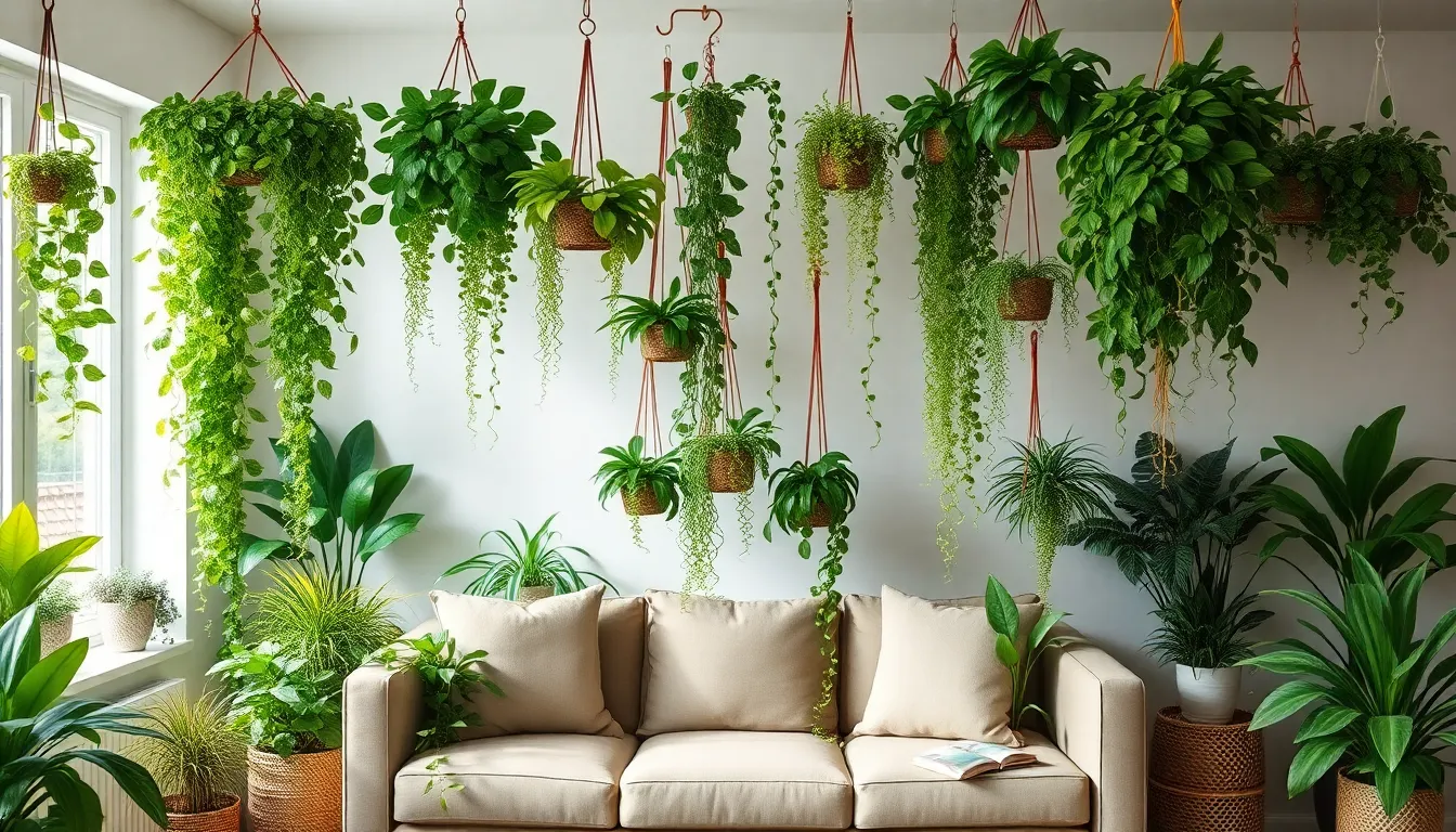 15 Best Hanging Plants for Indoor Living Rooms That Transform Your Space 10 15 Best Hanging Plants for Indoor Living Rooms That Transform Your Space 9