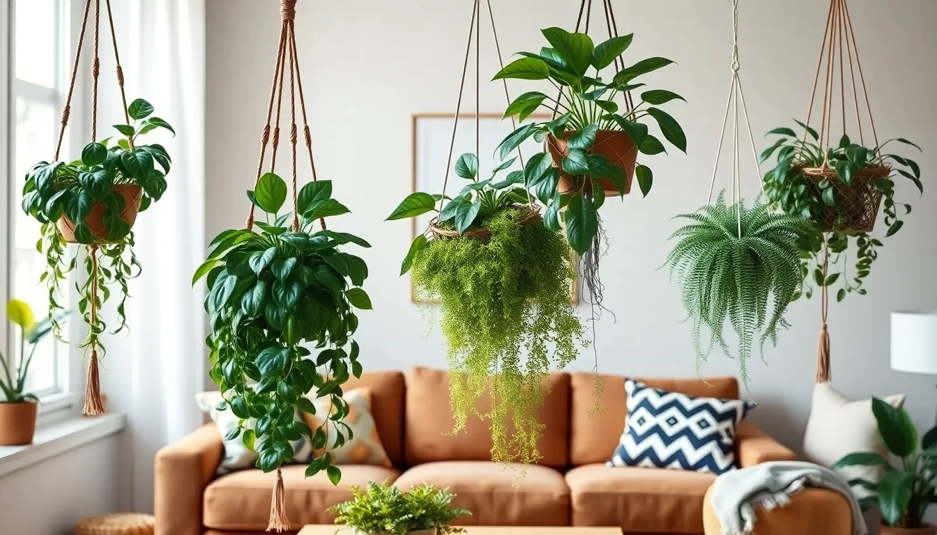 11 Best Living Room Hanging Plants That Transform Any Space (+ Care Tips) 10 11 Best Living Room Hanging Plants That Transform Any Space (+ Care Tips) 9
