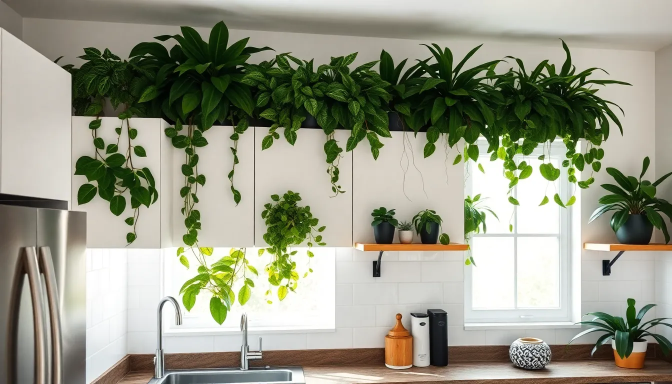 How to Style Plants Above Kitchen Cabinets: 15 Best Low-Maintenance Ideas 10 How to Style Plants Above Kitchen Cabinets: 15 Best Low-Maintenance Ideas 9
