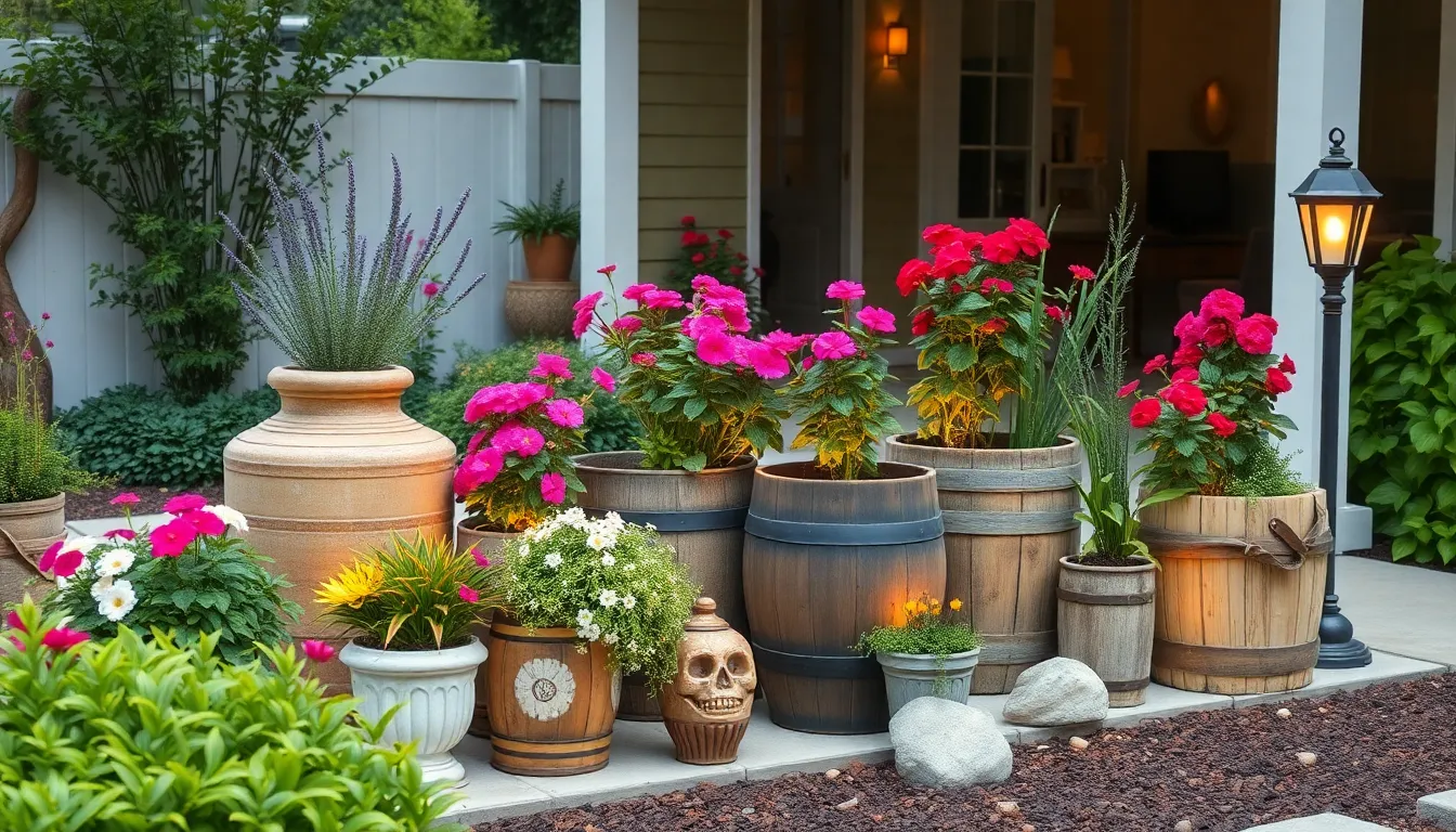 25+ Stunning Outdoor Pot Plant Ideas to Transform Your Patio & Garden Space 10 25+ Stunning Outdoor Pot Plant Ideas to Transform Your Patio & Garden Space 9