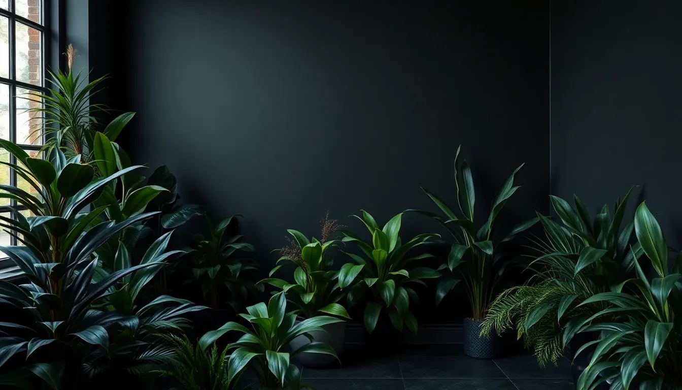 Black Room with Plants: 7 Stunning Design Ideas That Transform Your Space 11