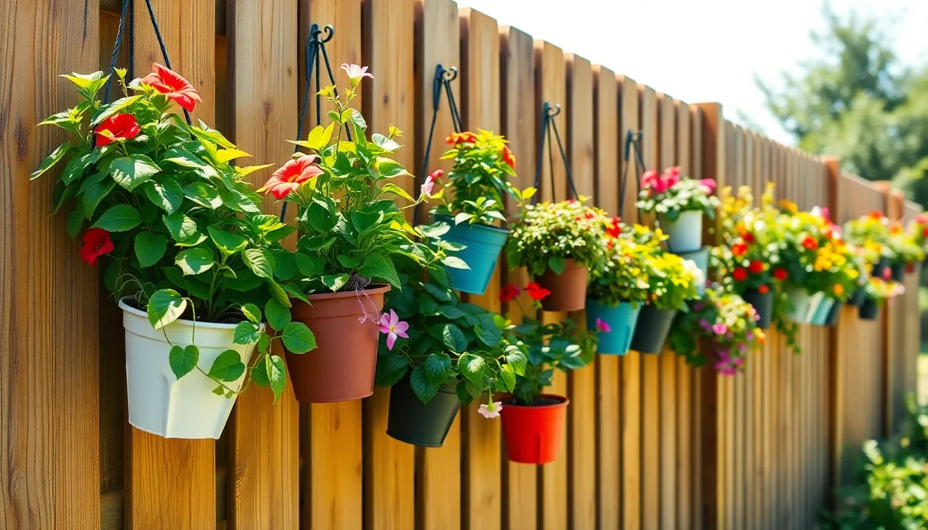 How to Hang Plants on Fence: Transform Your Boring Fence Into a Living Wall 12 How to Hang Plants on Fence: Transform Your Boring Fence Into a Living Wall 11
