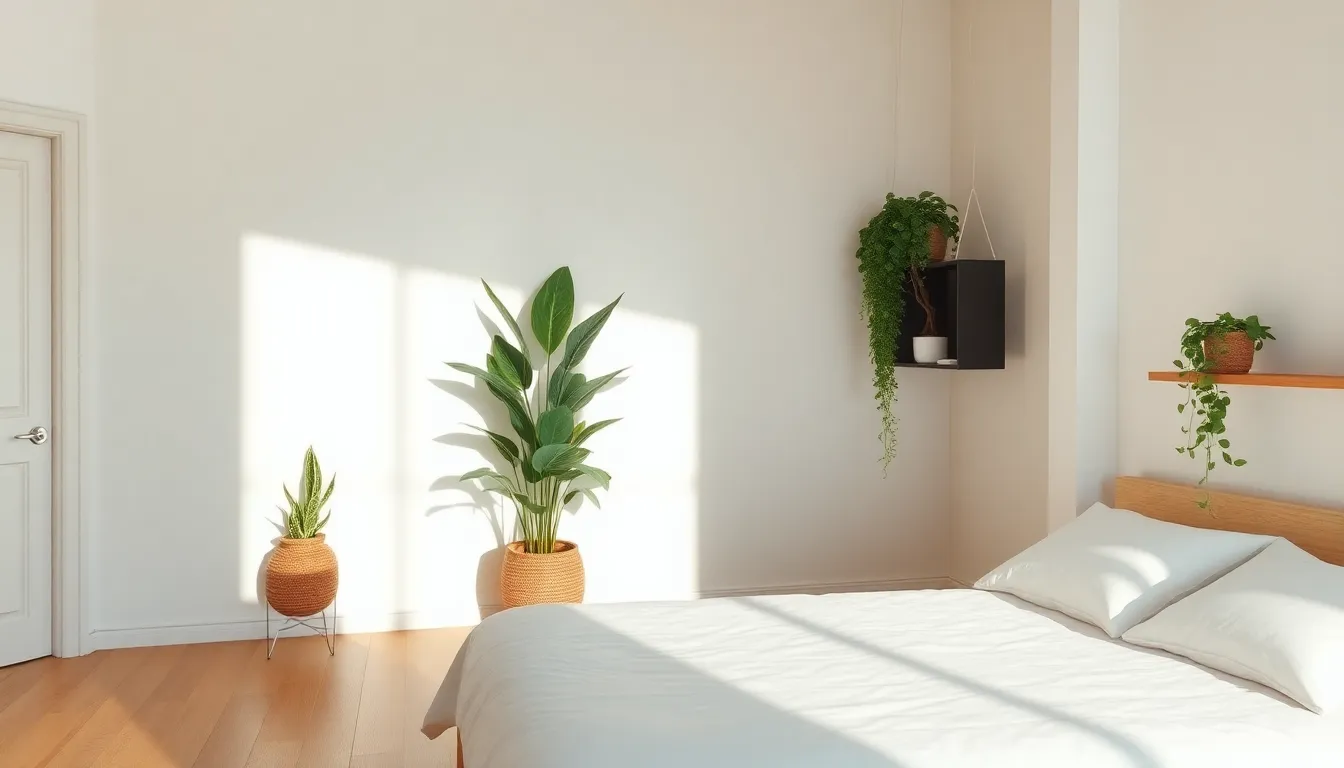 7 Simple Ways to Create a Minimalist Bedroom with Plants That Purify Air 12 7 Simple Ways to Create a Minimalist Bedroom with Plants That Purify Air 11