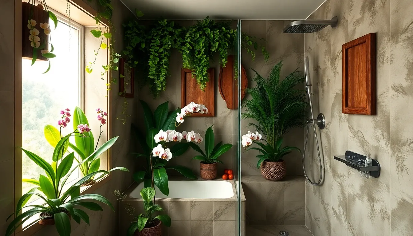 15 Amazing Plants in Shower Ideas to Transform Your Bathroom Into a Spa Oasis 12 15 Amazing Plants in Shower Ideas to Transform Your Bathroom Into a Spa Oasis 11