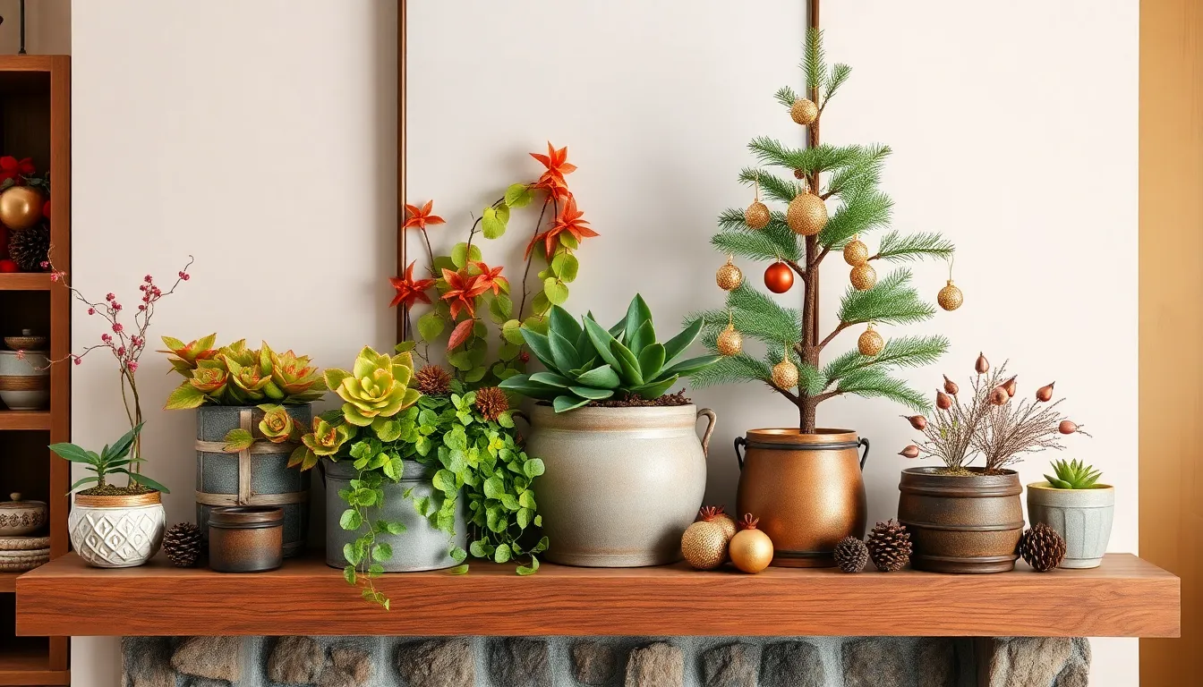 7 Best Plants for Fireplace Mantle Display: Heat-Resistant Decor Ideas 12 7 Best Plants for Fireplace Mantle Display: Heat-Resistant Decor Ideas 11