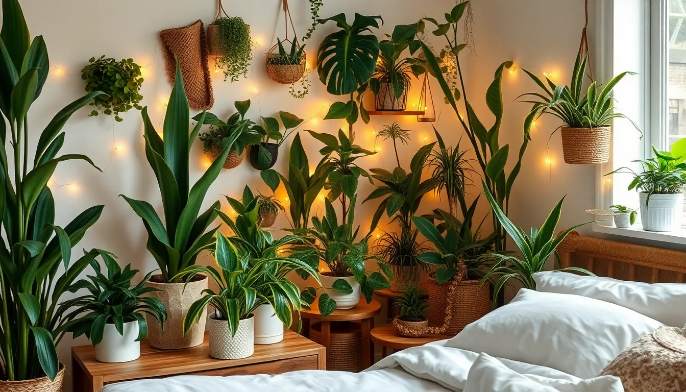 How to Create a Dreamy Bedroom with Lots of Plants (+ Best Plant Ideas for Sleep) 14 How to Create a Dreamy Bedroom with Lots of Plants (+ Best Plant Ideas for Sleep) 13