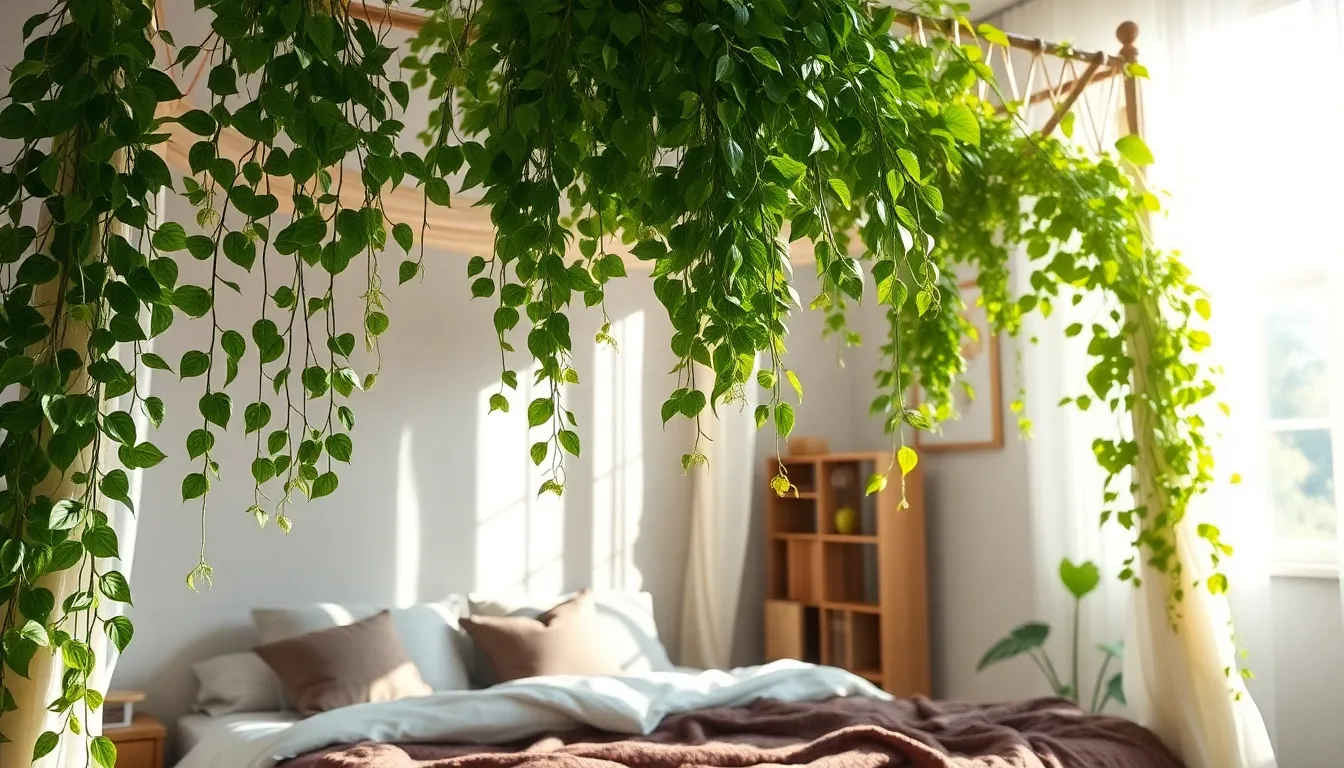 Canopy Bed with Plants: Transform Your Bedroom Into a Botanical Paradise 14 Canopy Bed with Plants: Transform Your Bedroom Into a Botanical Paradise 13