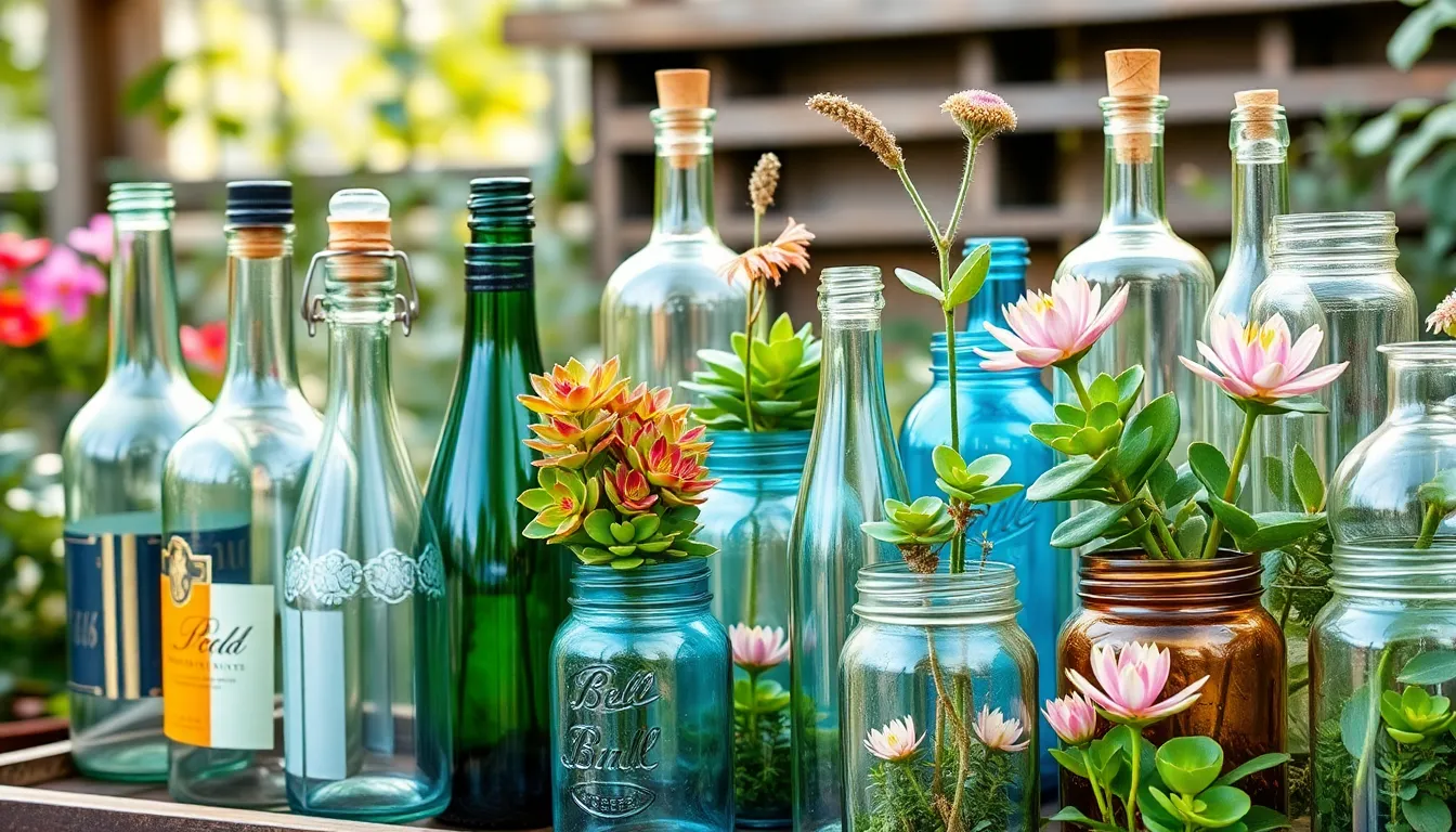 15 Creative Glass Bottle Plants Ideas That Transform Any Space Into Green Paradise 14 15 Creative Glass Bottle Plants Ideas That Transform Any Space Into Green Paradise 13