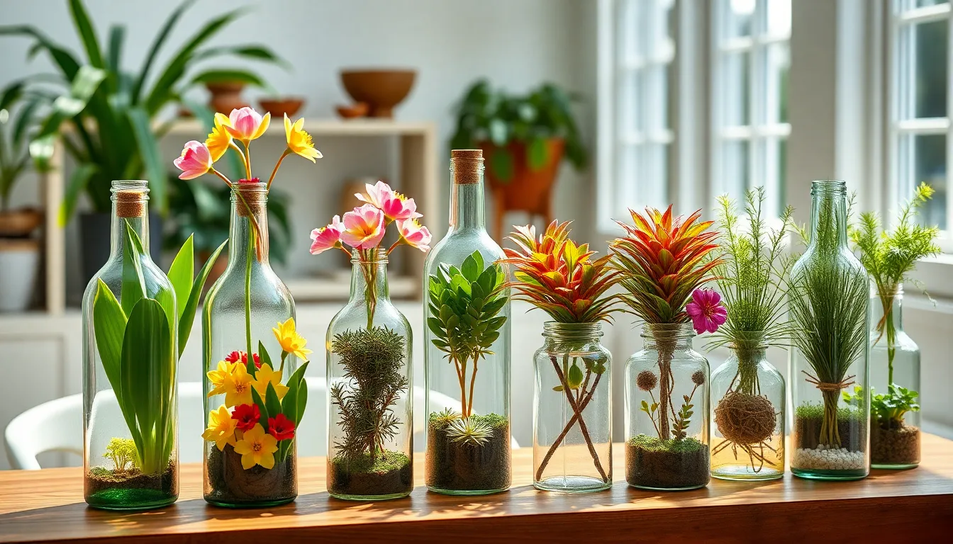 25 Creative Plants in Bottles Ideas That'll Transform Your Home Into a Green Paradise 14 25 Creative Plants in Bottles Ideas That'll Transform Your Home Into a Green Paradise 13