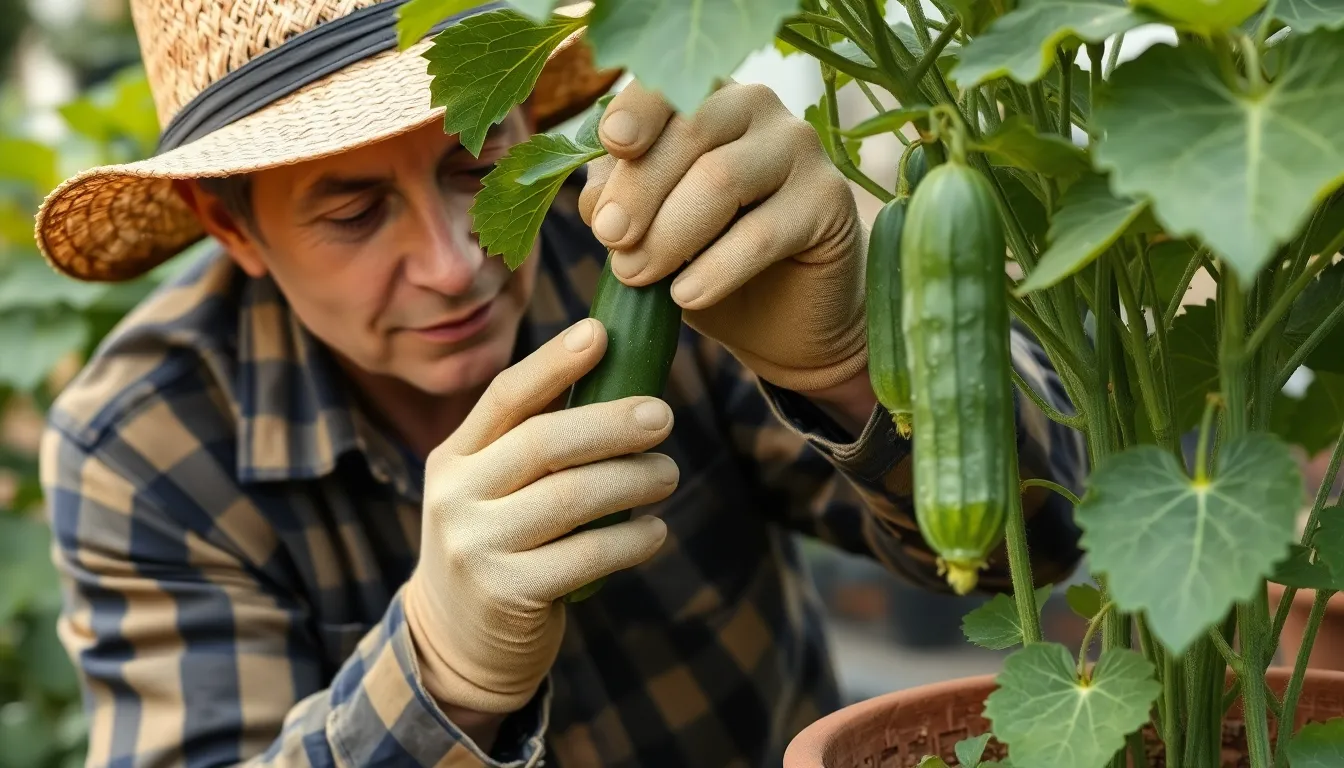How to Grow Cucumber Plants in Pots: Complete Container Gardening Guide 16 How to Grow Cucumber Plants in Pots: Complete Container Gardening Guide 15