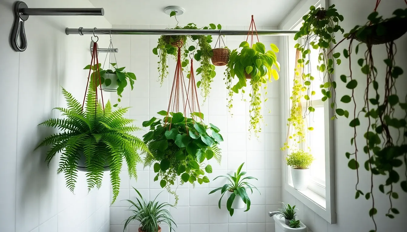 15 Best Hanging Plants for Your Bathroom (Low Light & High Humidity Friendly) 2 15 Best Hanging Plants for Your Bathroom (Low Light & High Humidity Friendly) 1