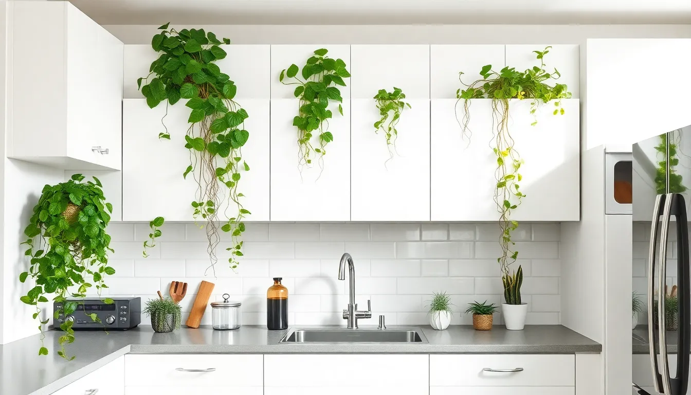 How to Style Plants Above Kitchen Cabinets: 15 Best Low-Maintenance Ideas 2 How to Style Plants Above Kitchen Cabinets: 15 Best Low-Maintenance Ideas 1