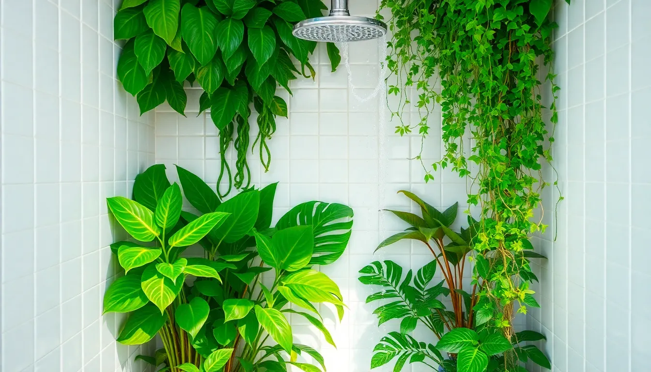 15 Amazing Plants in Shower Ideas to Transform Your Bathroom Into a Spa Oasis 2 15 Amazing Plants in Shower Ideas to Transform Your Bathroom Into a Spa Oasis 1