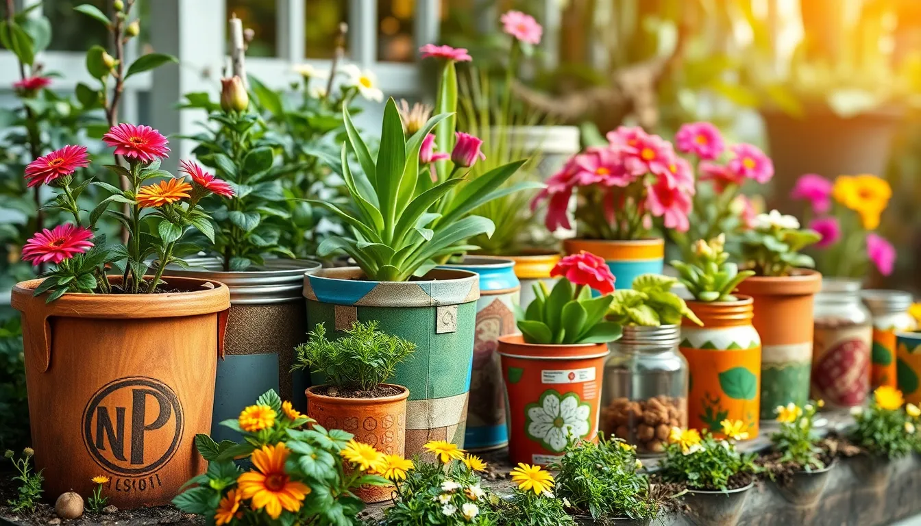 DIY Recycled Pots for Plants: 15 Creative Ways to Turn Trash into Garden Treasures 2 DIY Recycled Pots for Plants: 15 Creative Ways to Turn Trash into Garden Treasures 1