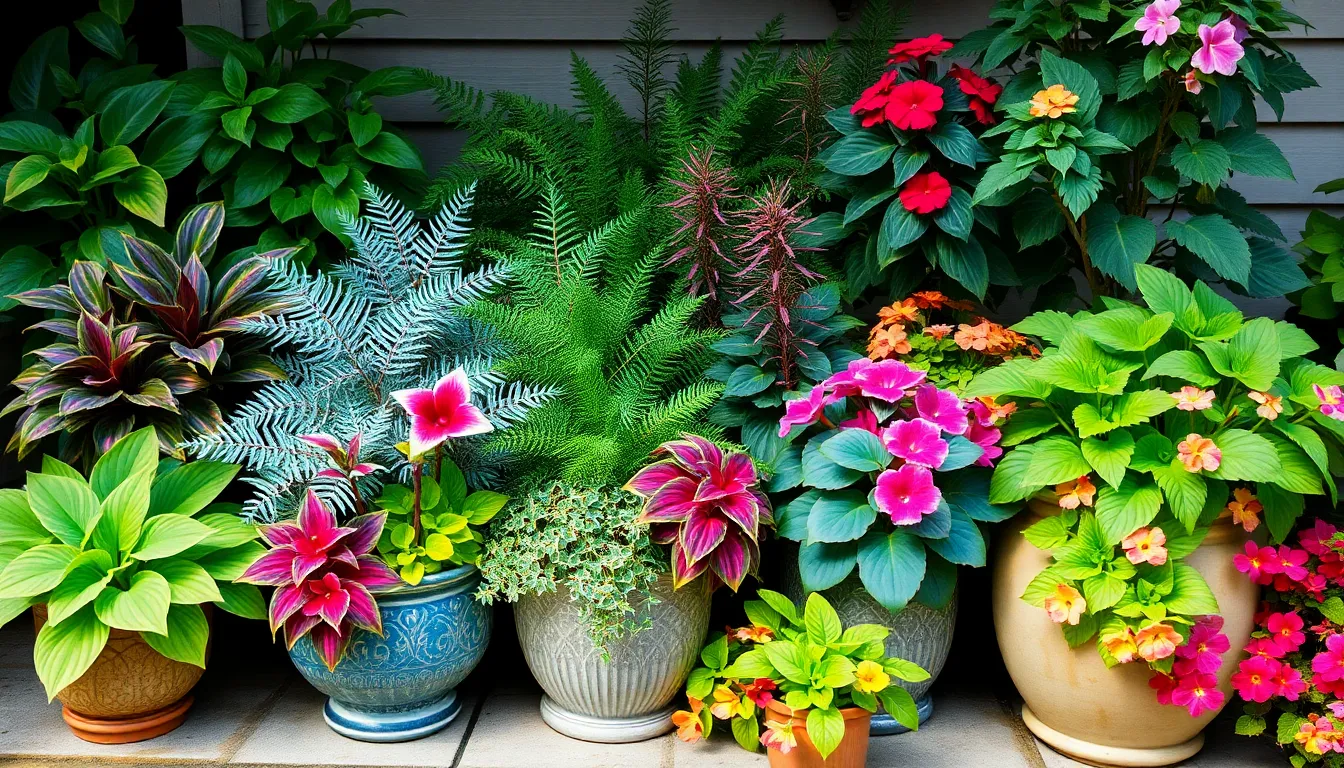 25 Shade Planter Ideas: Best Container Plants for Dark Spots 2 25 Shade Planter Ideas: Best Container Plants for Dark Spots 1