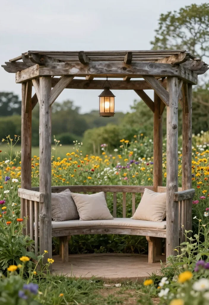 10 Angled Pergola Ideas for Modern Backyard Design 7 10 Angled Pergola Ideas for Modern Backyard Design 7. Rustic Farmhouse Pergola 0