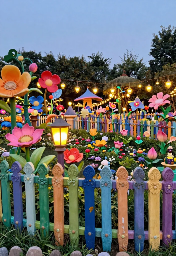 10 Animal Crossing Fence Ideas for Cute Garden Inspiration - 10. Fairy Tale Fence 1