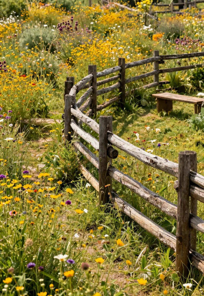 10 Animal Crossing Fence Ideas for Cute Garden Inspiration - 2. Rustic Split Rail Fence 1