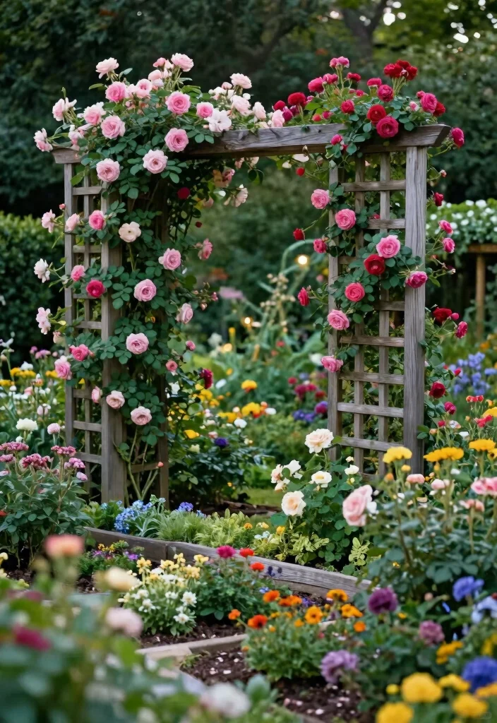 10 Animal Crossing Fence Ideas for Cute Garden Inspiration - 6. Garden Trellis Fence 1