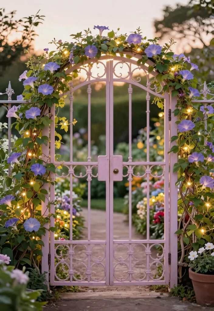 10 Animal Crossing Fence Ideas for Cute Garden Inspiration - 7. Vintage Garden Gate Fence 1