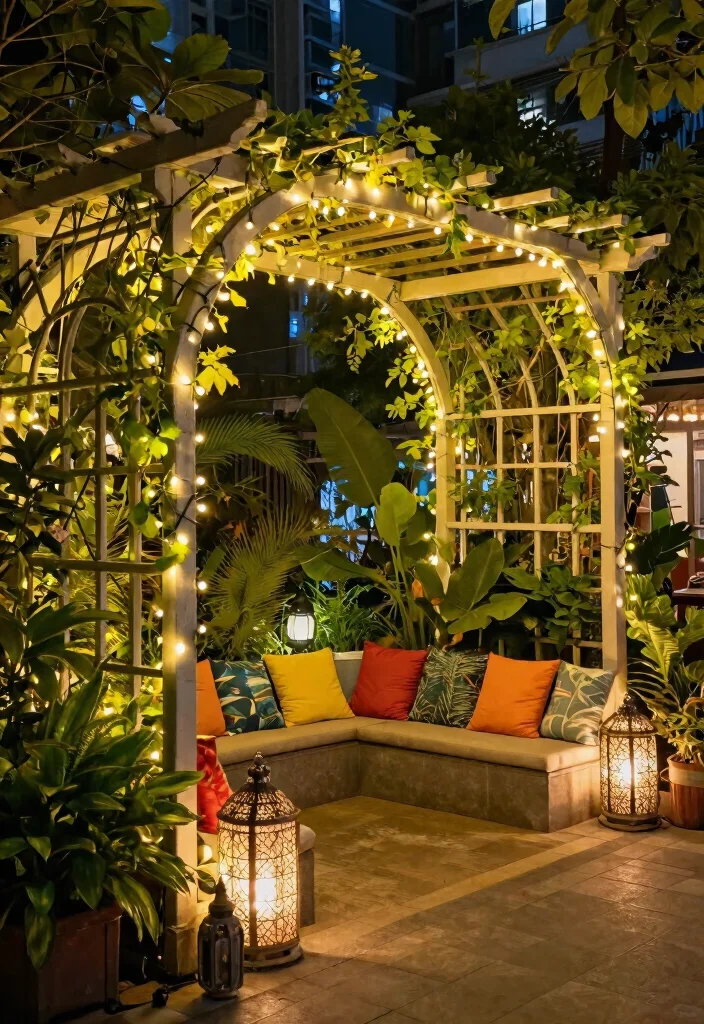 10 Arched Pergola Ideas for Elegant Garden Structure 10. Lighting and Decor Trends 0