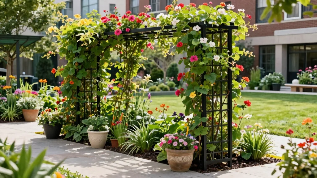 10 Black Trellis Ideas for Modern Garden Contrast