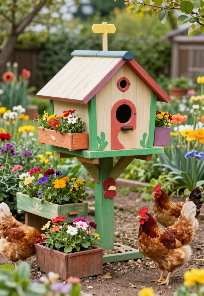 10 Chicken Coop Backyard Ideas for Practical Homestead Living - 5. The Decorative Chicken Coop 1