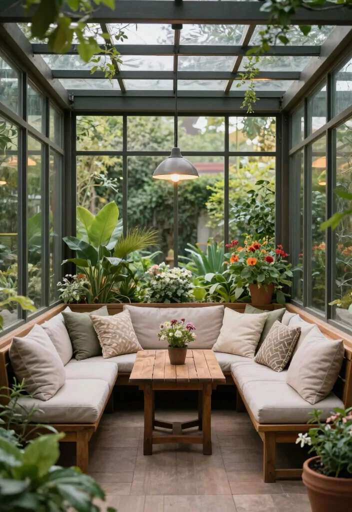 10 Closed In Pergola Ideas for Year Round Outdoor Use - 1. Cozy Garden Room 1