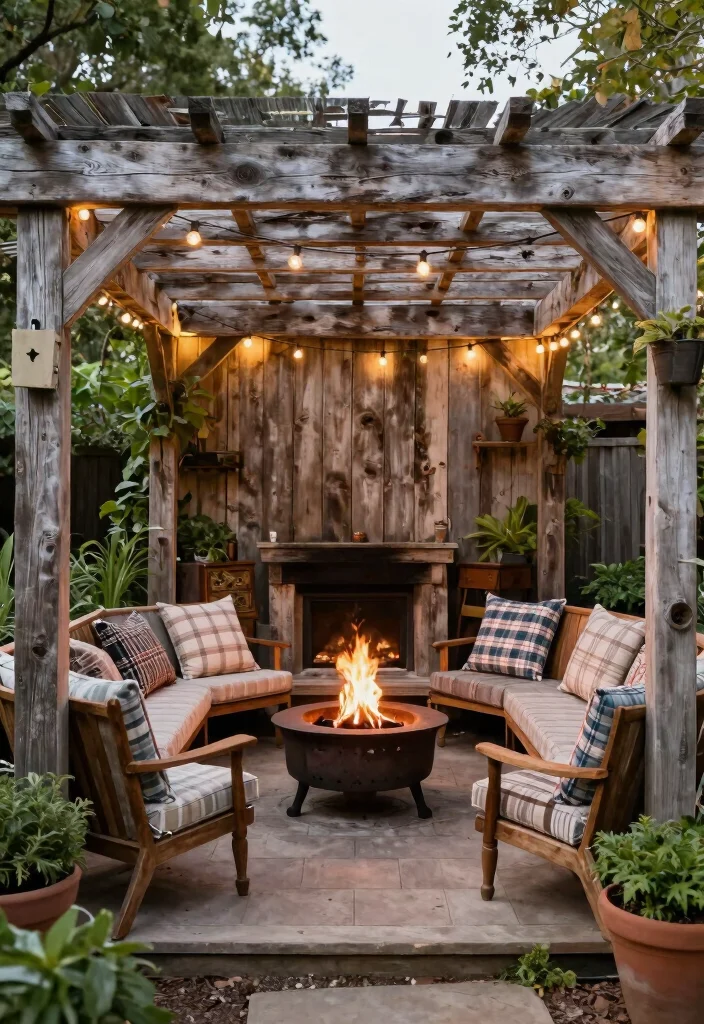 10 Closed In Pergola Ideas for Year Round Outdoor Use - 2. Rustic Retreat 1