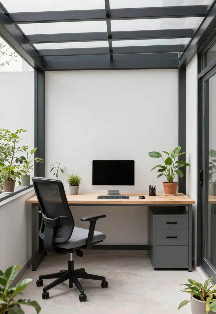 10 Closed In Pergola Ideas for Year Round Outdoor Use - 8. Home Office Retreat 1