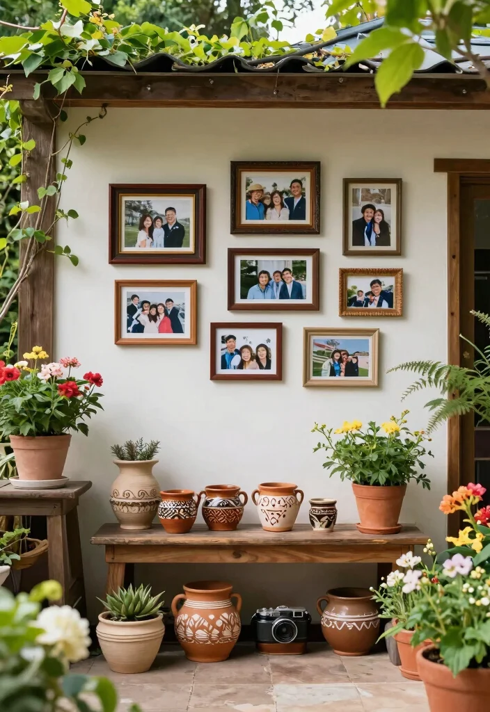 10 Cottage Garden Patio Ideas for Soft and Charming Design - 10. Personal Touches and Memories 1
