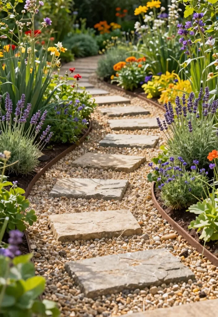10 Cottage Garden Patio Ideas for Soft and Charming Design - 5. Soft Pathways 1